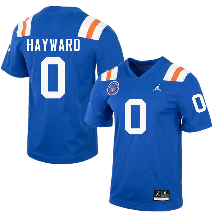 Lagonza Hayward Florida Jersey,Florida Gators #0 Lagonza Hayward Uniforms,Jersey Youth-Throwback Royal